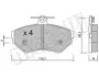 2202151 Колодки гальмівні (передні) Seat Cordoba/Ibiza/VW Caddy/Golf/Polo 91-04 METELLI підбір по vin на Brocar