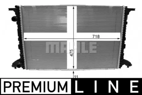 CR2177000P Радіатор, система охолодження двигуна MAHLE / KNECHT підбір по vin на Brocar