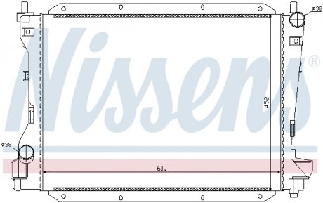 66703 Радіатор, охолодження двигуна NISSENS підбір по vin на Brocar