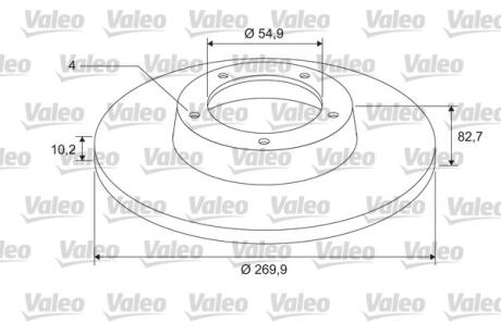 675404 Диск гальмівний Z LOZYSKIEM VALEO підбір по vin на Brocar