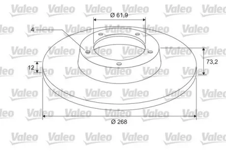 675409 Диск тормозной Z LOZYSKIEM VALEO подбор по vin на Brocar