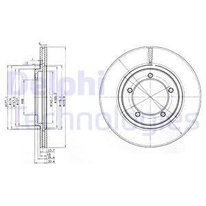 BG2534 Тормозные диски DELPHI подбор по vin на Brocar