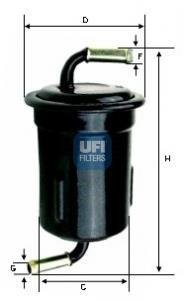 3171500 Топливный фильтр UFI підбір по vin на Brocar