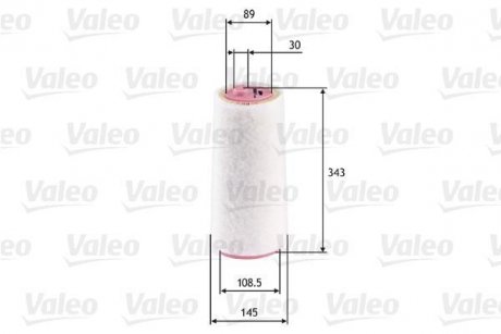 585617 Воздушный фильтр VALEO подбор по vin на Brocar