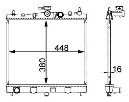 CR2164000S CHLODNICA WODY MAHLE / KNECHT підбір по vin на Brocar