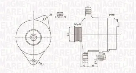 063732112010 Генератор MAGNETI MARELLI підбір по vin на Brocar