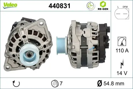 440831 Дата: VALEO підбір по vin на Brocar