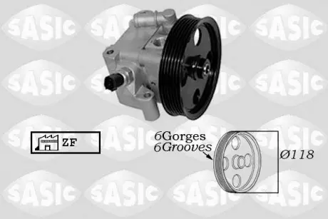 7076075 Гідравлічний насос, рульове управління SASIC підбір по vin на Brocar