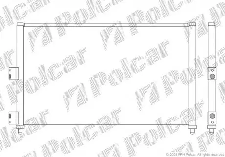 3023K8C3 Радіатори кондиціонера POLCAR підбір по vin на Brocar