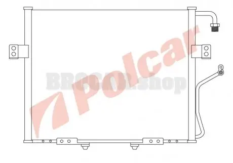 4102K8C1 Радіатори кондиціонера POLCAR підбір по vin на Brocar