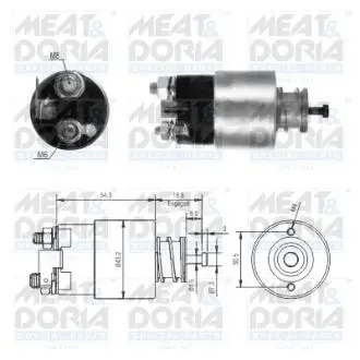 46317 Соленоїд стартера MEAT&DORIA подбор по vin на Brocar