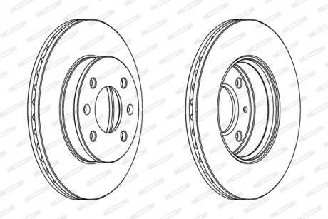 DDF1529C Тормозной диск FERODO підбір по vin на Brocar
