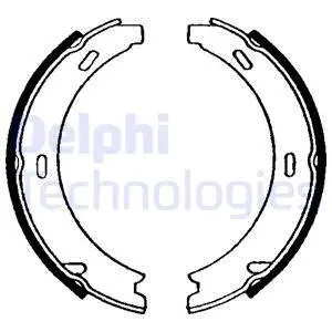 LS1637 Комплект тормозных колодок, стояночная тормозная система DELPHI подбор по vin на Brocar