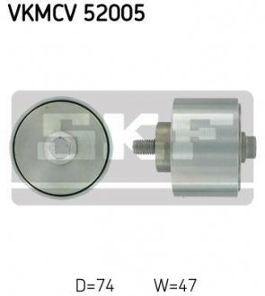 VKMCV52005 Паразитный / ведущий ролик, поликлиновой ремень SKF підбір по vin на Brocar