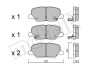 2209950 Колодки гальмівні (задні) Citroen C4 Aircross/Mazda 6/Mitsubishi Outlander III/Peugeot 4008 12- METELLI підбір по vin на Brocar