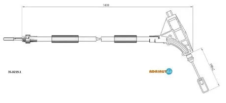 3502191 Комплект тросів, стоянкова гальмівна система ADRIAUTO підбір по vin на Brocar