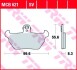 MCB621 Комплект тормозных колодок, дисковый тормоз TRW підбір по vin на Brocar
