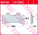 MCB656SV Комплект гальмівних колодок, дискове гальмо TRW підбір по vin на Brocar