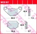 MCB657 Комплект гальмівних колодок, дискове гальмо TRW підбір по vin на Brocar