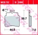 MCB732SI Комплект гальмівних колодок, дискове гальмо TRW підбір по vin на Brocar