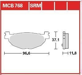 MCB768SRM Комплект тормозных колодок, дисковый тормоз TRW подбор по vin на Brocar