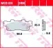 MCB830SRM Комплект тормозных колодок, дисковый тормоз TRW підбір по vin на Brocar