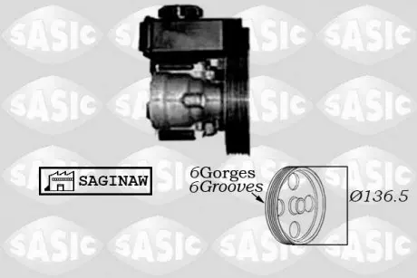 7070007 Гідравлічний насос, рульове управління SASIC підбір по vin на Brocar