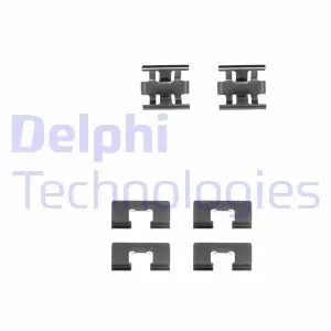 LX0196 Комплектуючі, колодки дискового гальма DELPHI підбір по vin на Brocar
