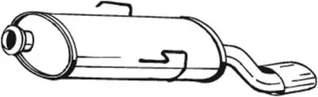 135215 Глушник вихлопних газів кінцевий BOSAL підбір по vin на Brocar