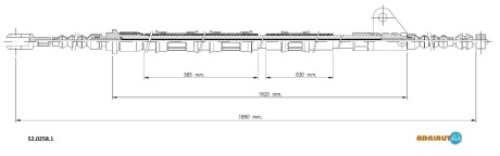 5202581 Трос, стояночная тормозная система ADRIAUTO подбор по vin на Brocar