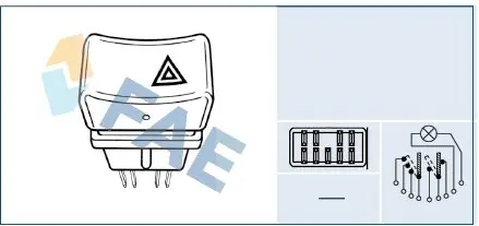 61270 Указатель аварийной сигнализации FAE подбор по vin на Brocar