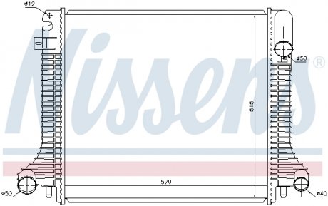 62798 Радіатор, охолодження двигуна NISSENS підбір по vin на Brocar