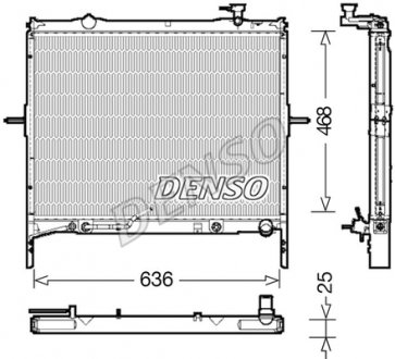 DRM43002 Радіатор, охолодження двигуна DENSO підбір по vin на Brocar