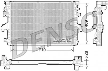 DRM32038 Радіатор, охолодження двигуна DENSO підбір по vin на Brocar