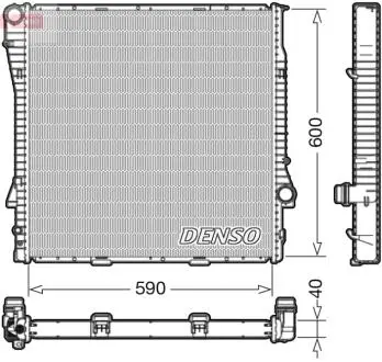 DRM05112 Радіатор, охолодження двигуна DENSO підбір по vin на Brocar