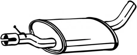 233567 Предглушитель выхлопных газов BOSAL подбор по vin на Brocar