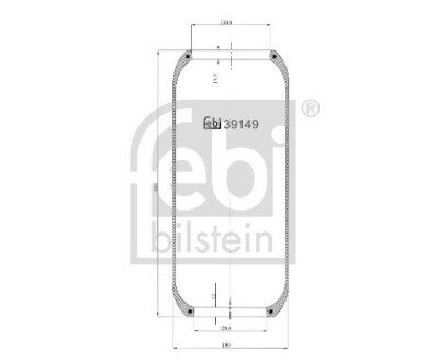 39149 Кожух пневматичної ресори FEBI BILSTEIN підбір по vin на Brocar