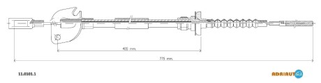 1101011 Трос, управление сцеплением ADRIAUTO подбор по vin на Brocar