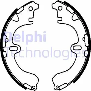 LS1601 Комплект гальмівних колодок DELPHI підбір по vin на Brocar