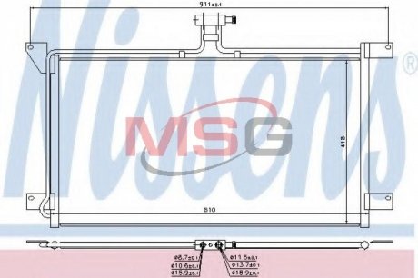 94538 Конденсатор, кондиционер NISSENS підбір по vin на Brocar