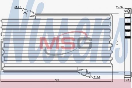 940549 Конденсатор, кондиционер NISSENS подбор по vin на Brocar
