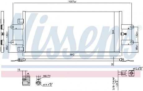 940440 Радіатор кондиціонера NISSENS підбір по vin на Brocar