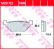 MCB722 Тормозная колодка (диск) TRW підбір по vin на Brocar