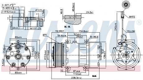 89473 Компресор, Кондиціонер NISSENS підбір по vin на Brocar