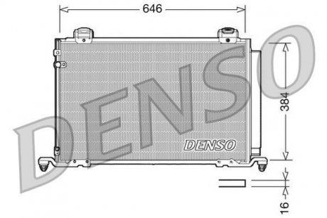 DCN50026 Радиатор кондиционера DENSO подбор по vin на Brocar
