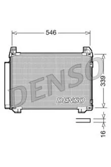 DCN50025 Радіатор кондиціонера DENSO підбір по vin на Brocar
