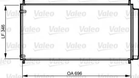 814221 Радіатор кондиціонера VALEO підбір по vin на Brocar