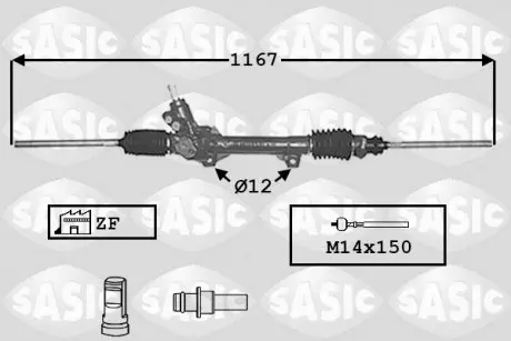 7006023 Кермовий механізм SASIC підбір по vin на Brocar