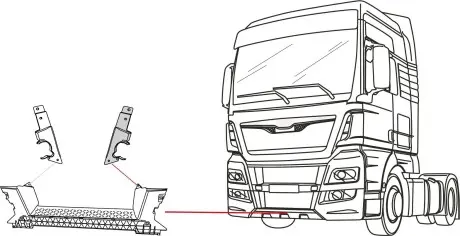 TX2137 Елементи бампера Covind підбір по vin на Brocar