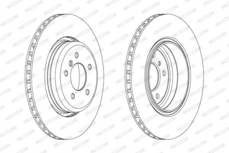 DDF2154C1 Гальмівний диск FERODO підбір по vin на Brocar
